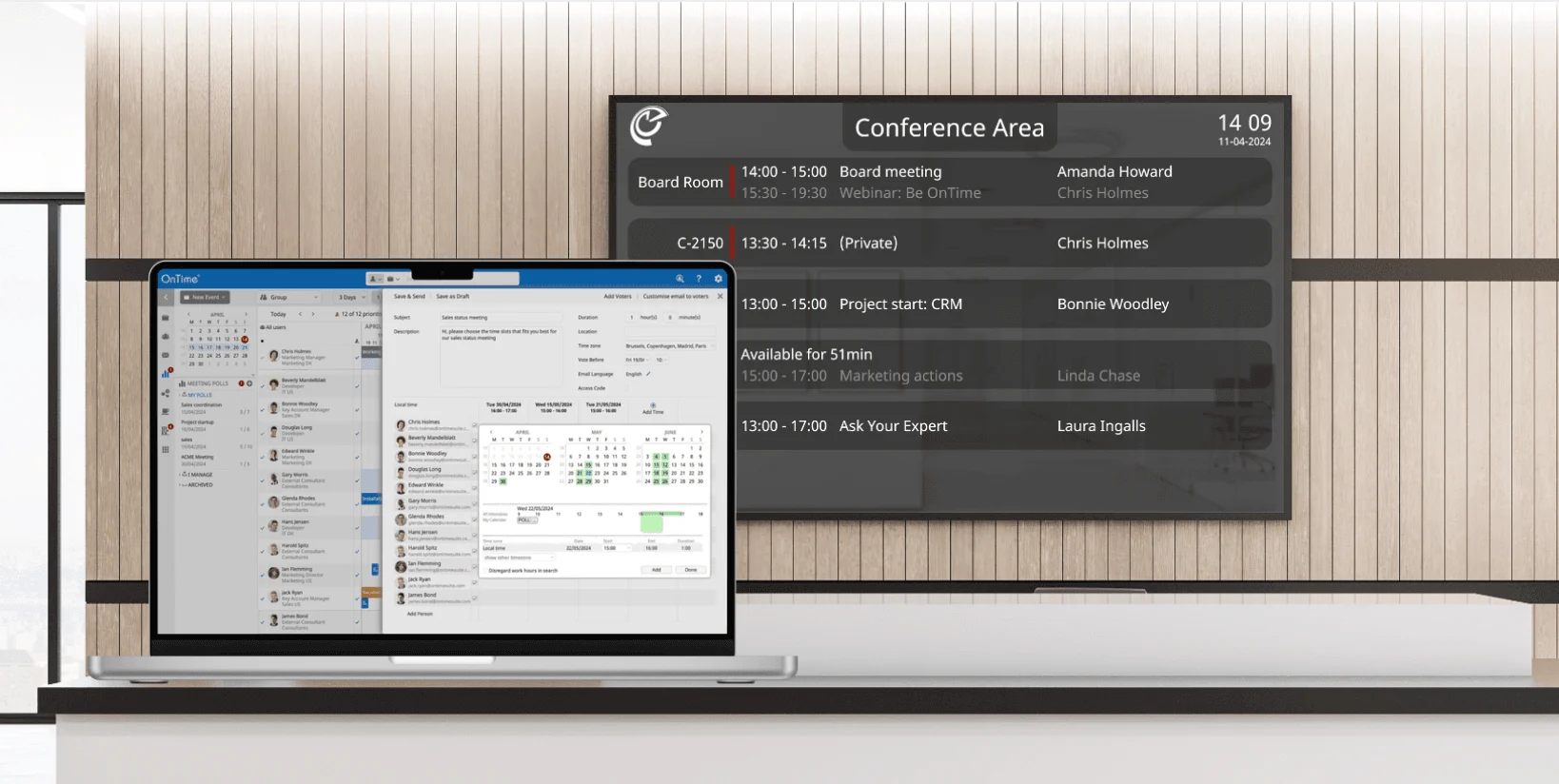 Webinar Domino Room Display